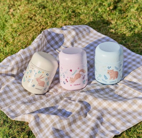 Mini nerezová termoska na jedlo Miniland Dreamland 280ml